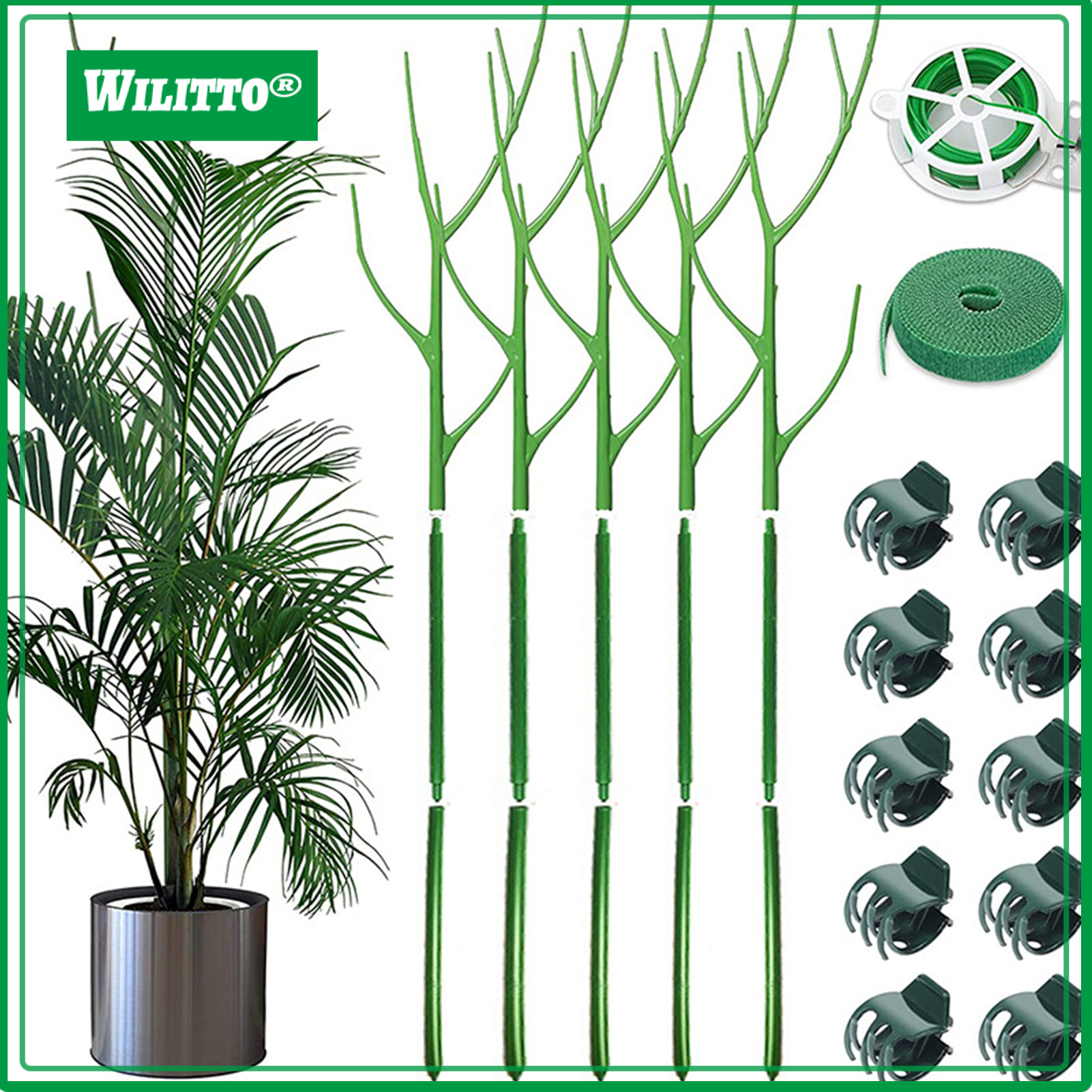 Plant Support Stake Detachable Plastic Twig Plants Potted Stand Stick Orchid Clips Garden Supplies ราคา 51 บาท*ส่งฟรี