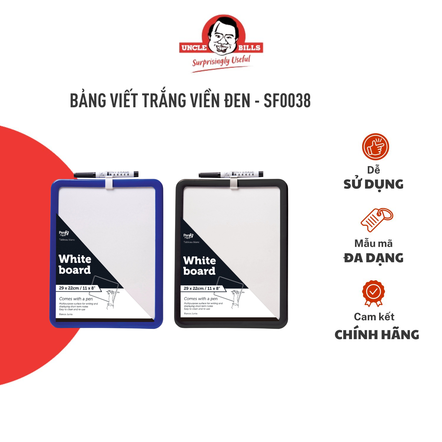 Bảng viết trắng uncle-bills sf0038