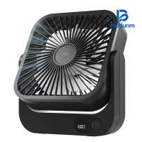 Cruise Ship Approved Rechargeable Magnetic Fan-Plug-In 5-Speed Adjustable Quiet Operation 5-12 Hour Battery Life