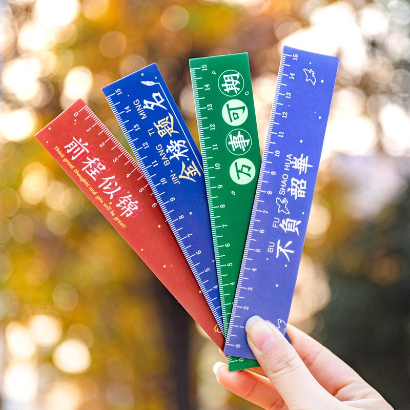 Hg 15Cm Đơn Giản thước thẳng Kawaii Công Cụ Văn Phòng Phẩm vẽ hoạt hình Quà Tặng Văn Phòng Trường Đo