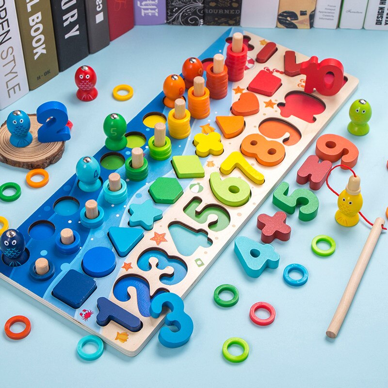 D D giáo dục phong cách Montessori đồ chơi bằng gỗ Cho Ván trượt trẻ em Từ