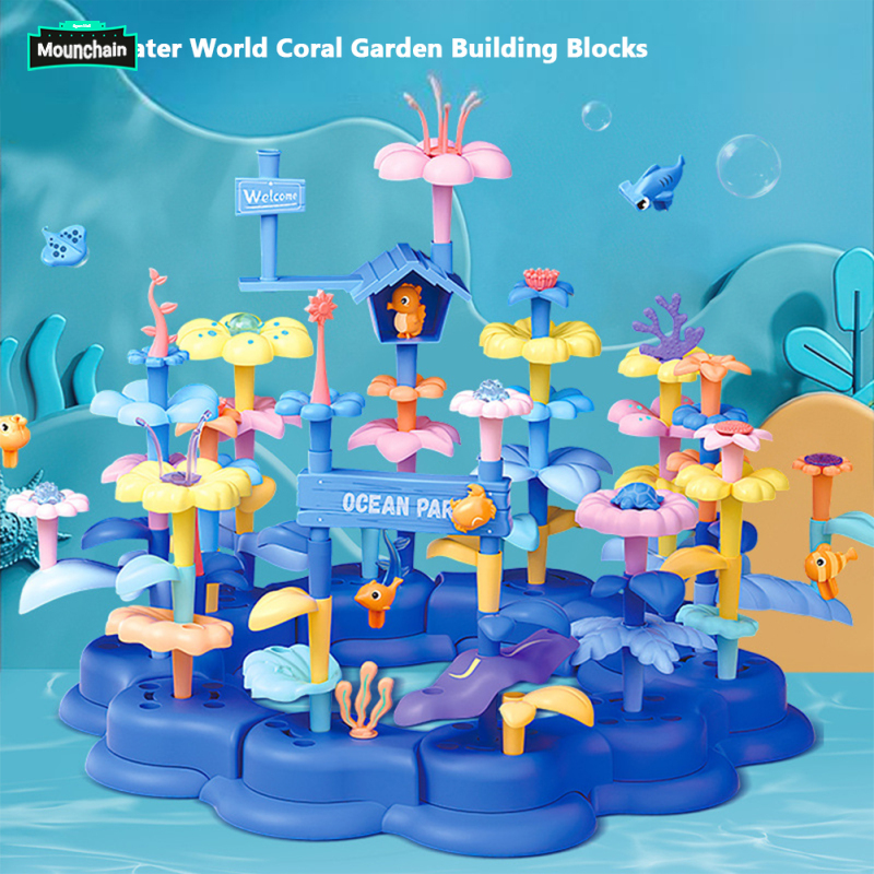 Underwater World Coral Garden Building Blocks Toys DIY Marine Coral Stacking Toys Educational Construction Toys Gifts For Kids ราคา 488 บาท*ส่งฟรี
