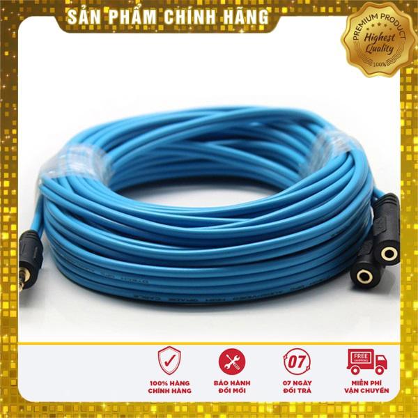 Cáp chia loa 2 cổng audio 3.5mm dài 10m dtech dt-6228 chính hãng
