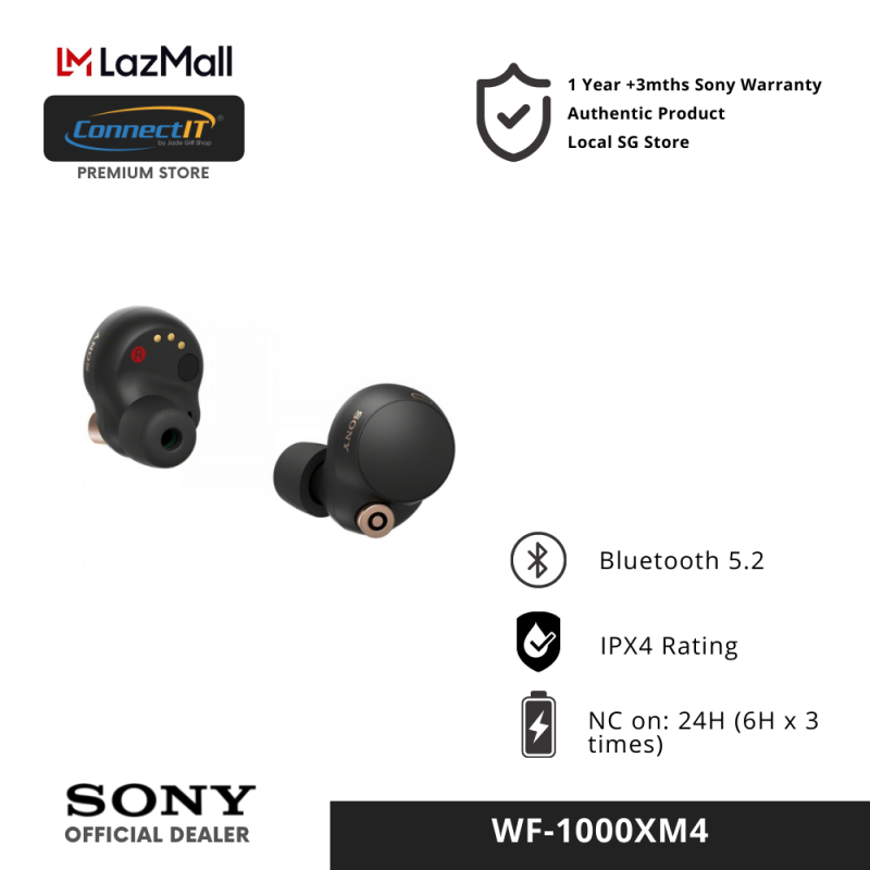Sony WF-1000XM4 /WF1000XM4 Noise Cancelling Truly Wireless Earbuds with 1 Year +3 Mths Local Warranty Singapore