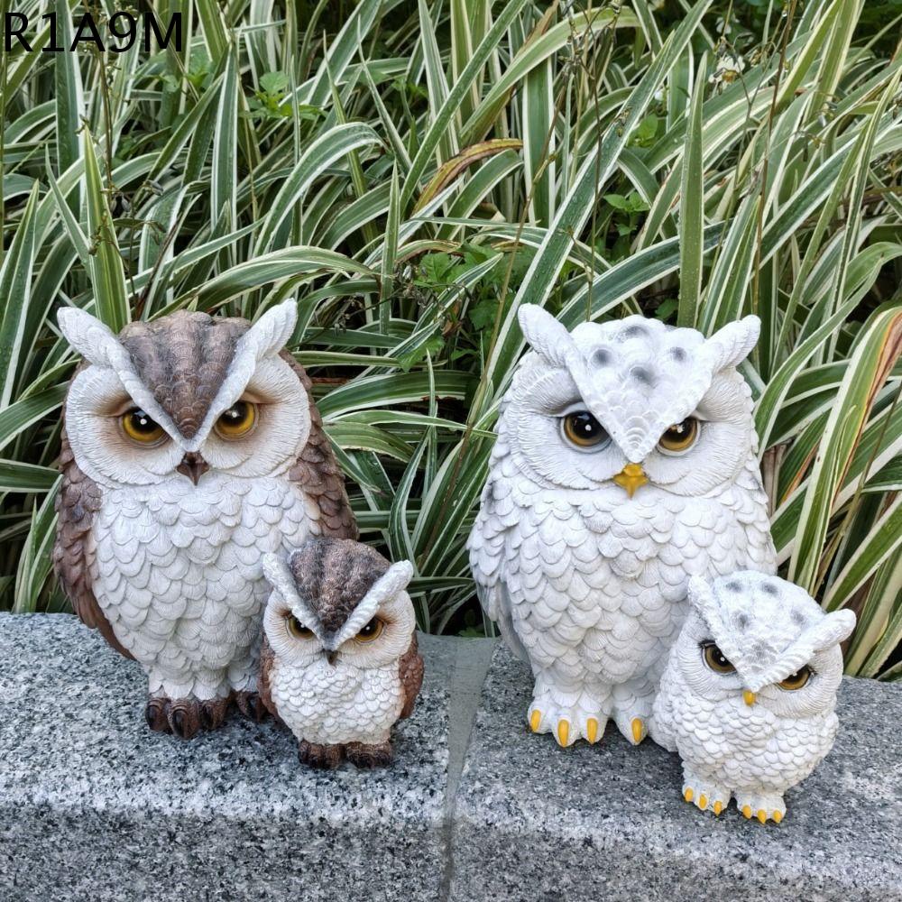 R1A9M Nhựa Tượng cú Sáng Tạo Dễ thương Tượng chim động vật Đồ trang trí thu nhỏ Không thấm nước Sân Giá 263,000 Đồng*Miễn phí vận chuyển