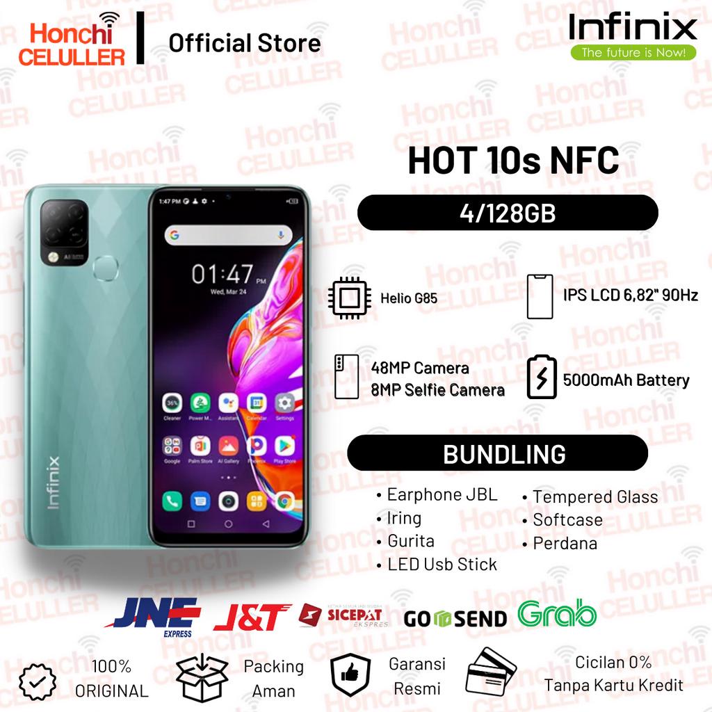 Infinix Hot 10s NFC 4/128GB Garansi Resmi Indonesia Giá 1,449,000 Đồng*Miễn phí vận chuyển