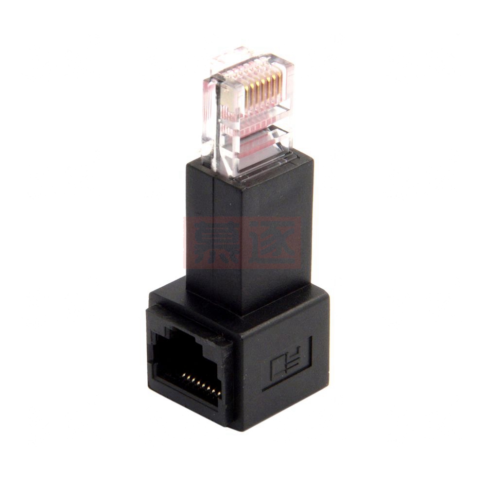 NEW high quality Up Down Left Right Angled 90 Degree 8P8C FTP STP UTP Cat 5e RJ45 Lan Ethernet Network extension Male to Female hot sale Phụ Kiện