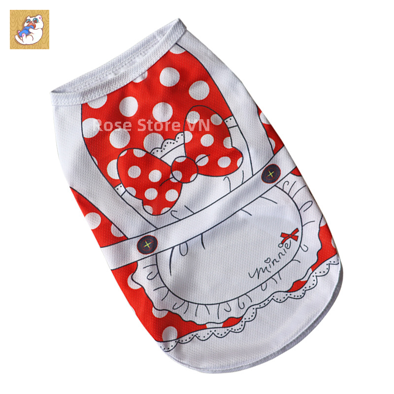  Áo Vest Mùa Xuân Và Mùa Hè Cho Thú Cưng Quần Áo In Hoạt Hình Thoáng Khí Nhà Sản Xuất Quần Áo Cho Chó Và Mèo Bán Buôn 