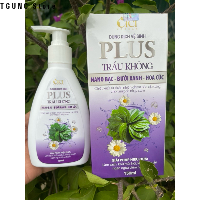 Dung dịch vệ sinh trầu không mẫu mới chai 150ml miễn phí vận chuyển hàng mới khuyến mãi bảo hành chính hãng an toàn cho sức khỏe phụ nữ giúp giữ vùng kín sạch sẽ thơm tho dễ sử dụng sản phẩm chất lượng cao chính hãng