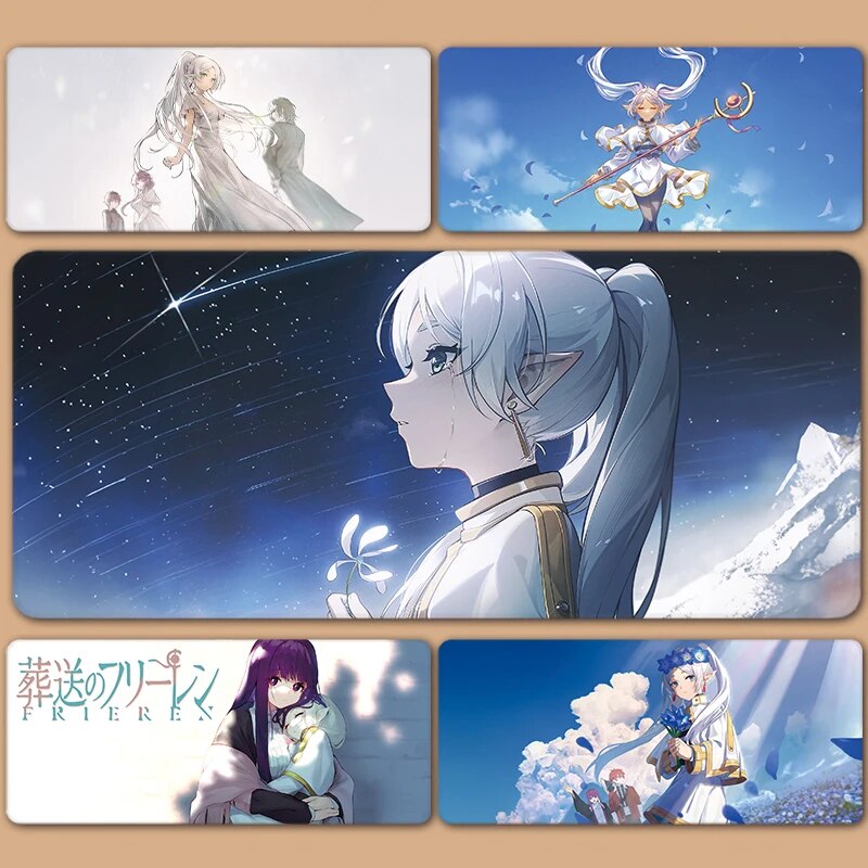 Sousou No Frieren Beyond Journey's End Frieren Fern Himmel XXL Large Mousepad Keyboard Pad Mouse Pad