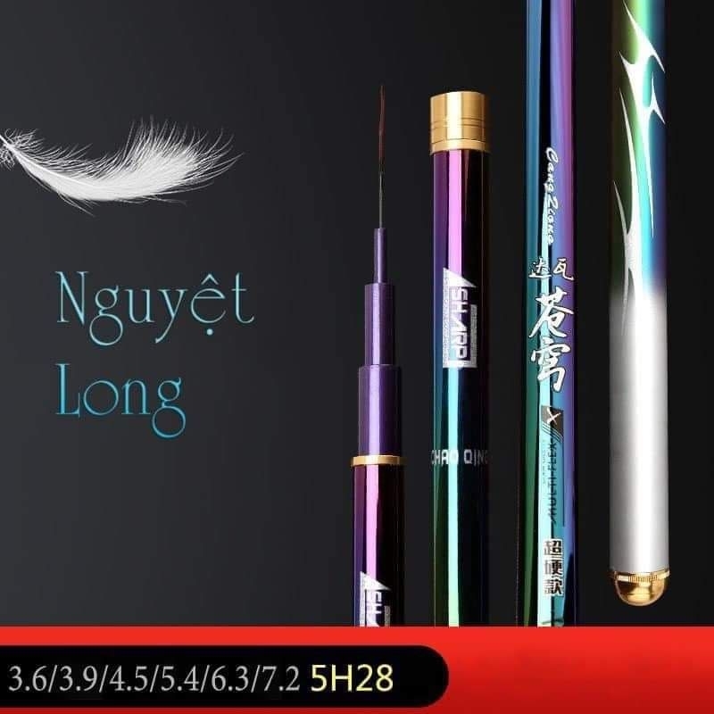 Cần Câu Tay Nguyệt Long SHARP 5H Chuyên Săn Chép,Rô,Diếc Bản Chính Hãng Có Tặng Kèm Ngọn Phụ Cao Cấp