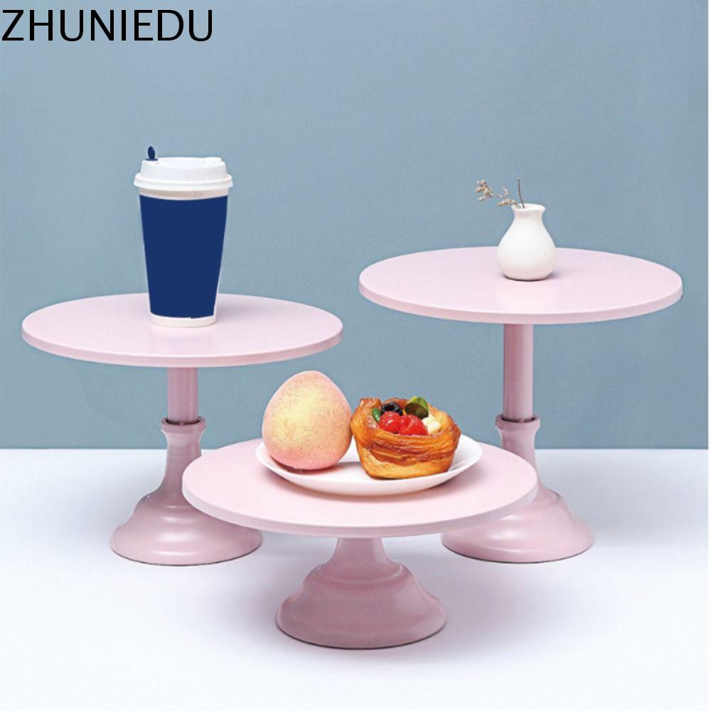 ZHUNIEDU Đơn giản Sang trọng Đồ trang trí để bàn Giá Kim Loại Nghệ thuật sắt Dễ sử dụng Trang trí đám cưới Giá để bánh Khay tráng miệng Bàn Trưng Bày món tráng miệng Khay có chân cao