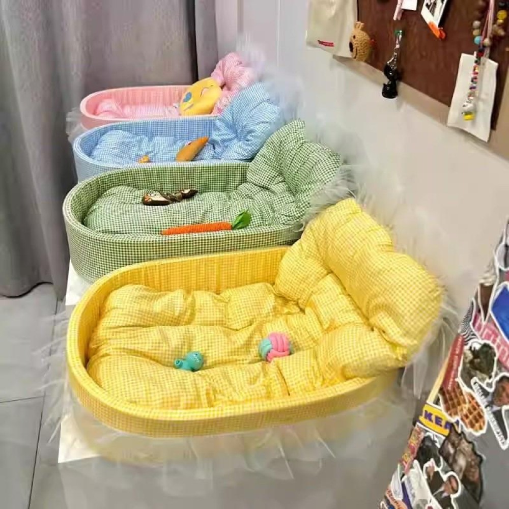 ที่นอนบ้านแมวที่นอนสัตว์เลี้ยงที่นอนแมว60x40cm เตียงสุนัขน