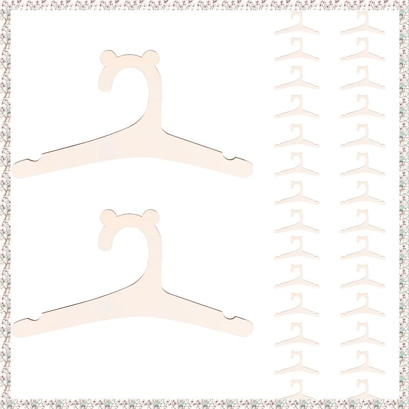 30 Pcs Wooden Hanger for Baby Clothes Natural Wood Hanger for Baby Clothes Hanger Rack Room Nursery Decor for Kids
