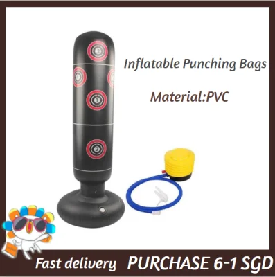 Inflatable Punching Bags Boxing Pedestal Heavy Punch Bag,Freestanding Fitness Punching Bag for Adults,Kids 155cm