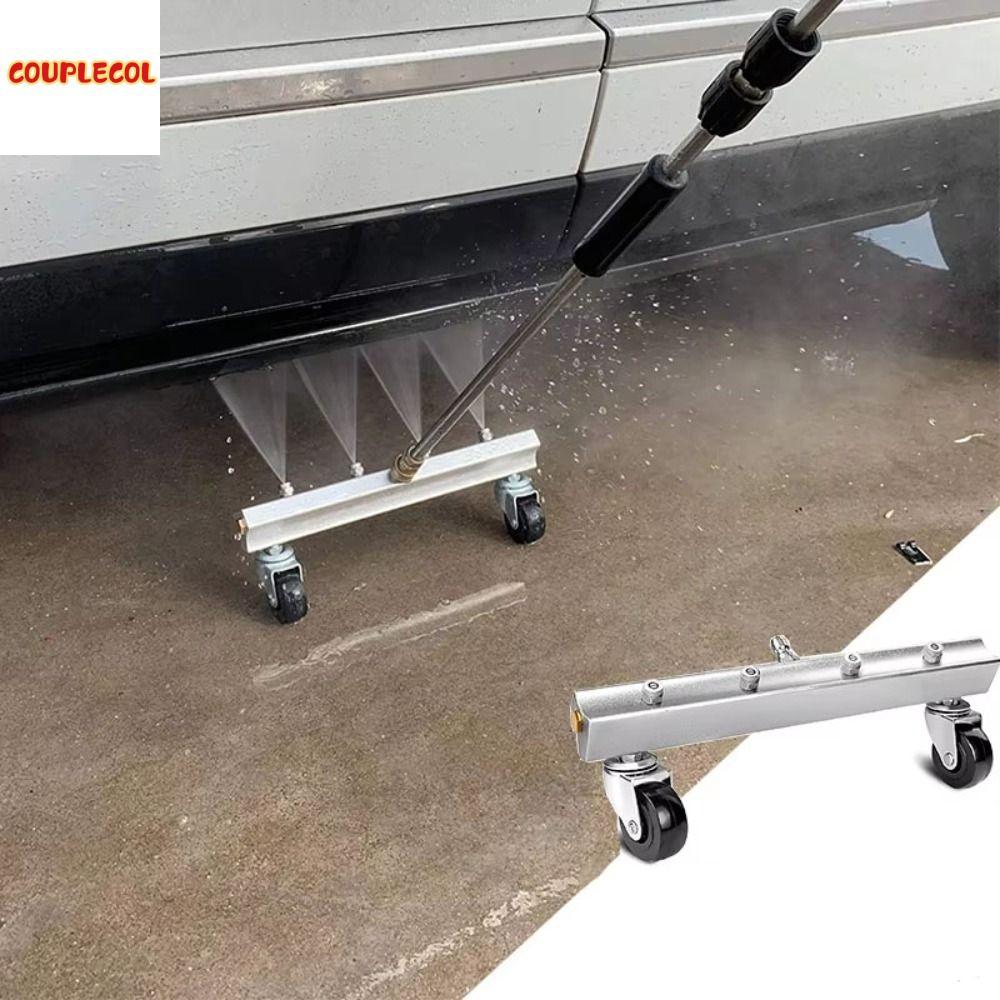 COUPLECOL Thép không gỉ Máy rửa khung xe ô tô Đầu nối nhanh Thiết kế 4 vòi phun Thiết bị làm sạch đường Tiết kiệm nước Xả Nước Nhanh Máy làm sạch gầm xe Cửa hàng rửa xe Giá 616,144 Đồng*Miễn phí vận chuyển