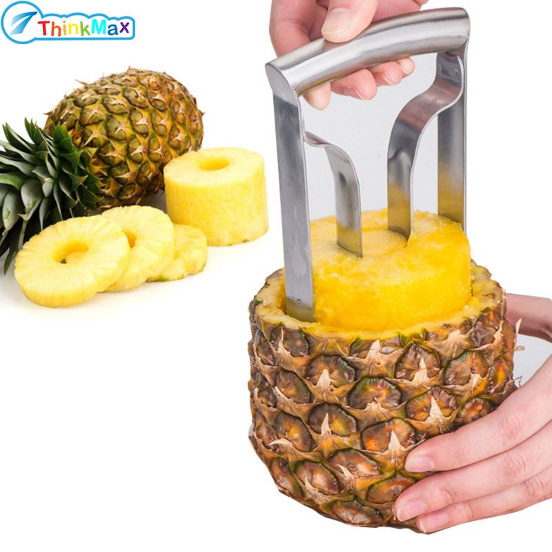 Pineapple Corer, Stainless Steel Fruit Slicer, Pineapple Peeler Corer, Pineapple Corer And Slicer Tool, Pineapple Corer Remover For Home, Kitchen, Restaurant ราคา 213 บาท*ส่งฟรี