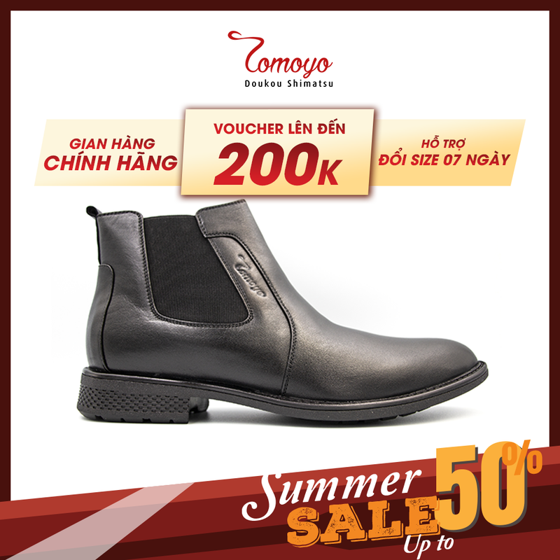 Giày chelsea boots nam tomoyo tmn21701