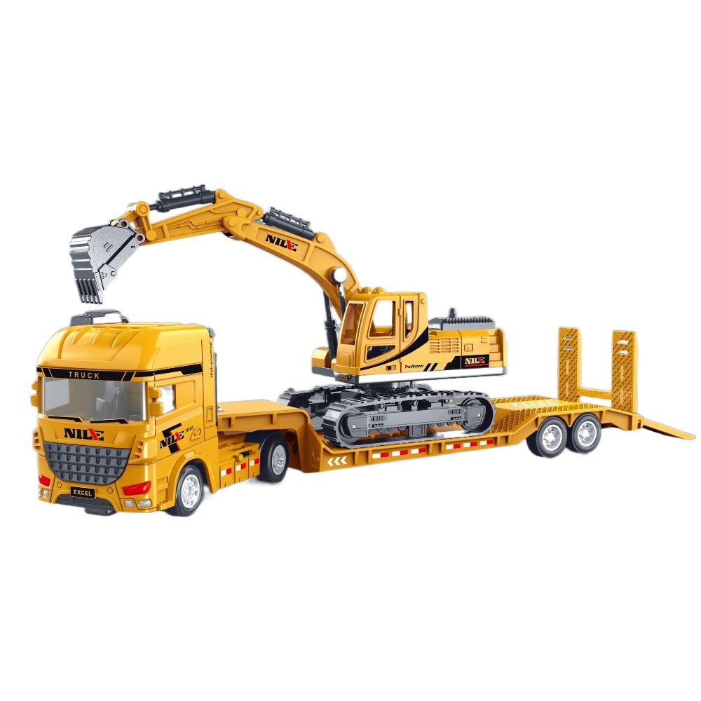 HUAN Tỷ lệ 1/50 Đồ chơi xe xây dựng Quà Tặng Xe bán tải Đồ chơi kỹ thuật tương tác Bền Hợp  Đồ chơi quán tính cho trẻ em Dành cho trẻ em - 2
