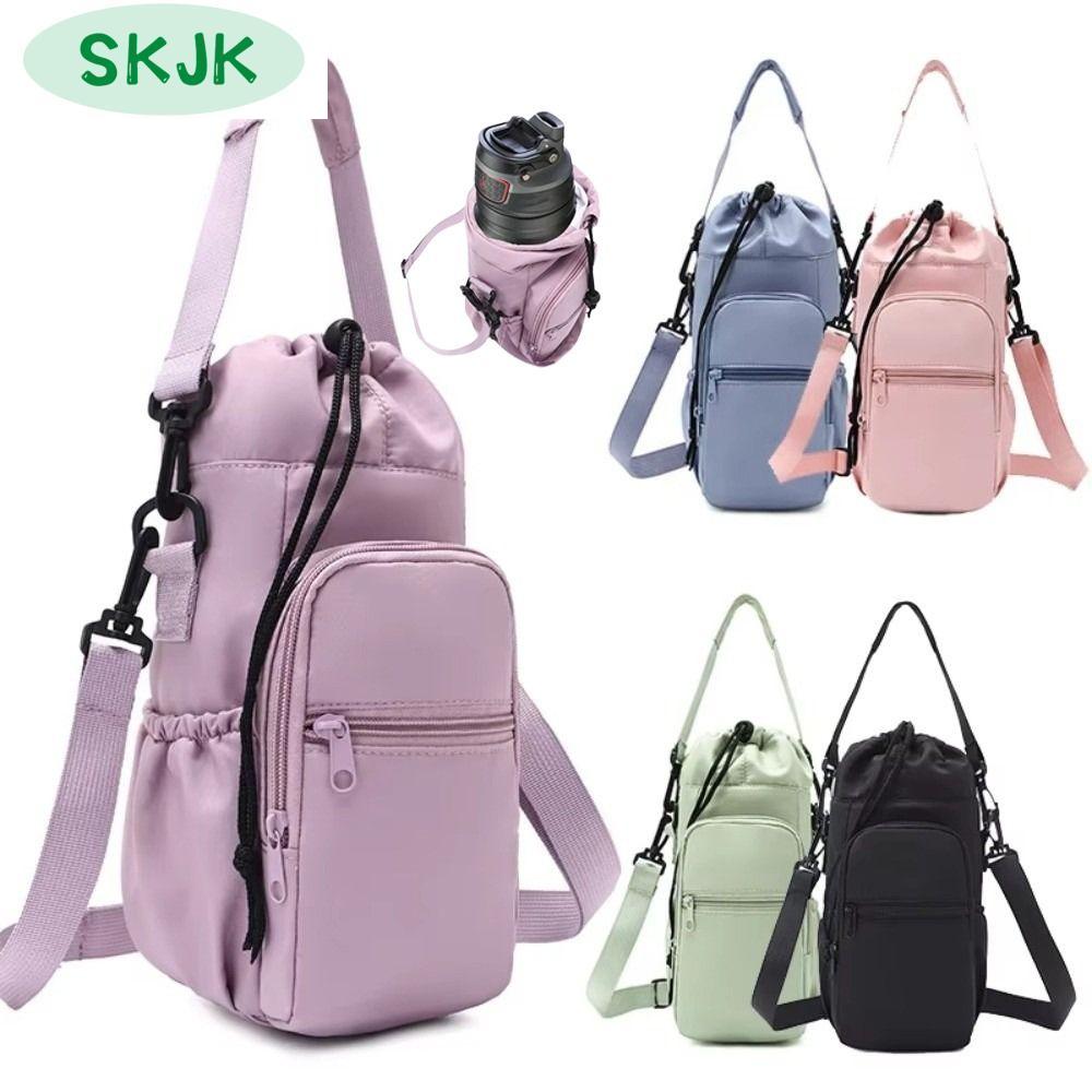 SKJK หุ้มฉนวน กระเป๋าใส่ขวดน้ำ สายรัดปรับได้ ปลอกป้องกัน ที่วางขวดเก็บความร้อน กระเป๋าสะพายเดินทาง กระเป๋าสะพายข้าง ฝาครอบถ้วยสุญญากาศ สำหรับกลางแจ้ง ราคา 228 บาท*ส่งฟรี