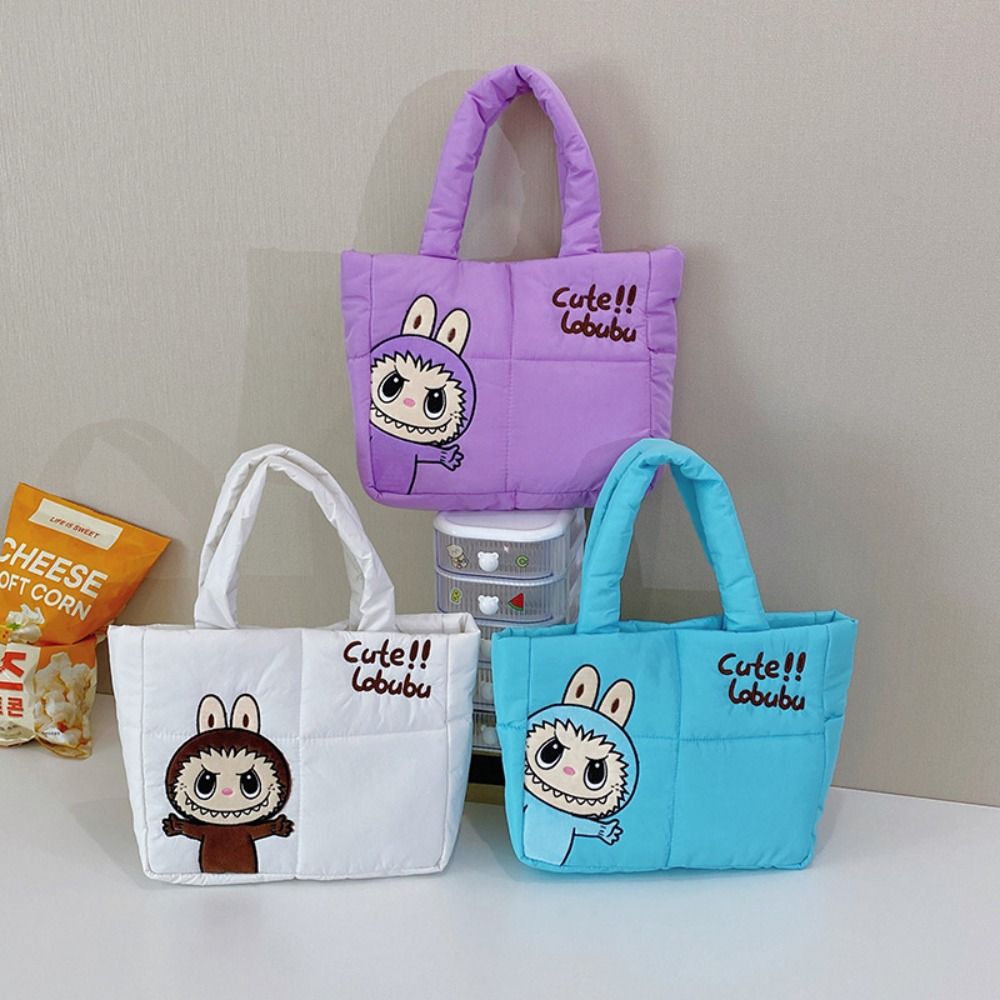 A5TG Sanrio Túi phao labubu Hello Kitty Capybara Túi đeo vai Sức chứa lớn Túi tote Phụ nữ