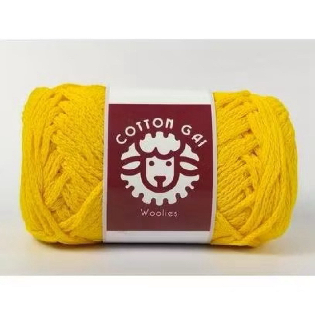 Sợi cotton GAI WOOLIES cuộn 100g sợi dệt 3mm móc túi nón … vui lòng đọc kỹ mô tả trước khi mua hàng ạ