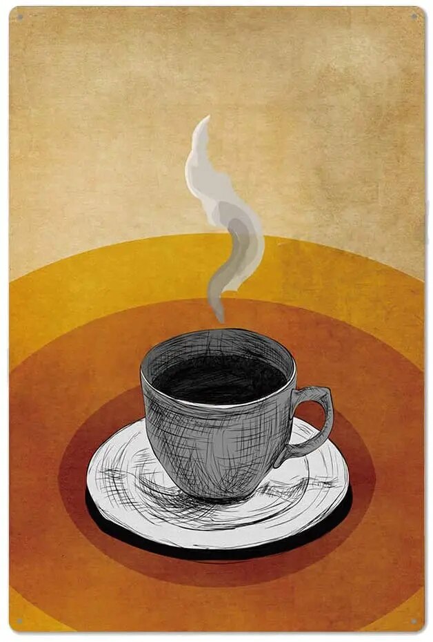 Thiết kế nguyên bản hoài cổ của thiếc kim loại tranh tường cà phê thiếc kim loại tấm sắt in Poster trang trí được sử dụng cho cà phê góc thiếc trang trí kim loại tấm sắt Poster muddy86rhtj3ytj