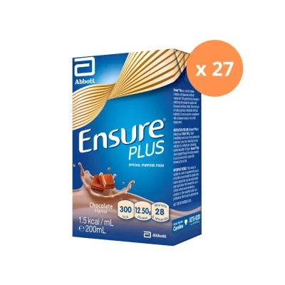 [Carton of 27] Ensure Plus Chocolate Liquid 200ml