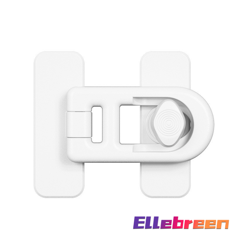 Ellebreen Refrigerator Lock Child Safety Protection Refrigerator Lock Anti-Clamp Easy Installation White/Black