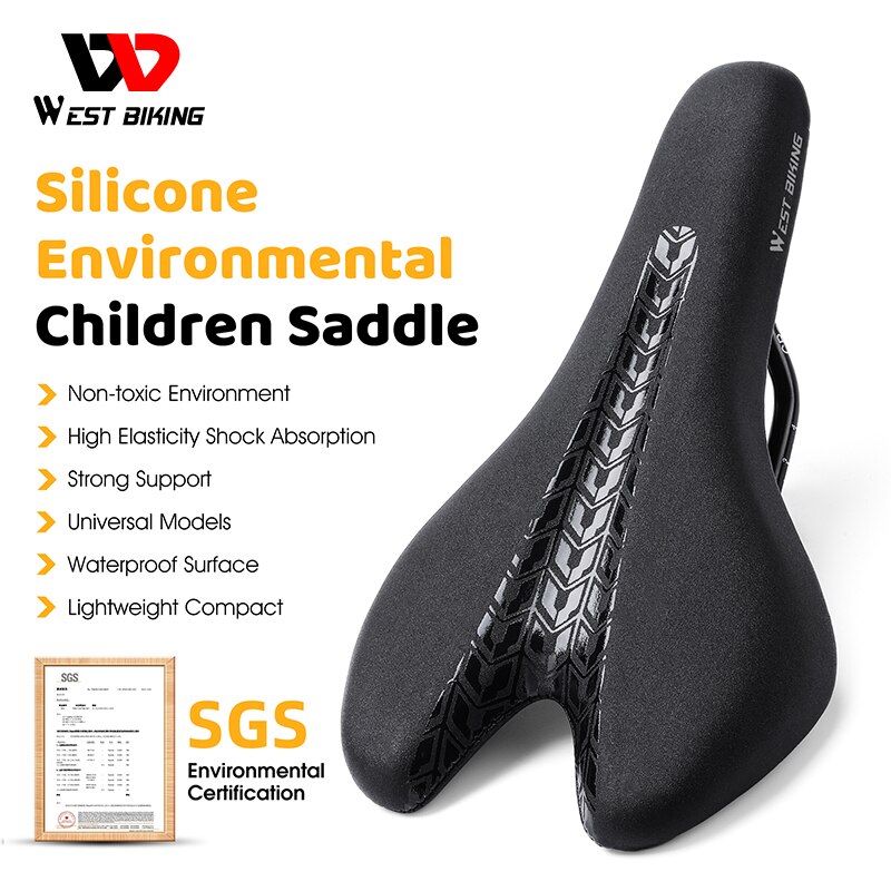 Nổ tây đi xe đạp xe đạp trẻ em yên chống sốc Xe đạp trẻ em đệm không thấm nước siêu nhẹ môi trường yên ngựa