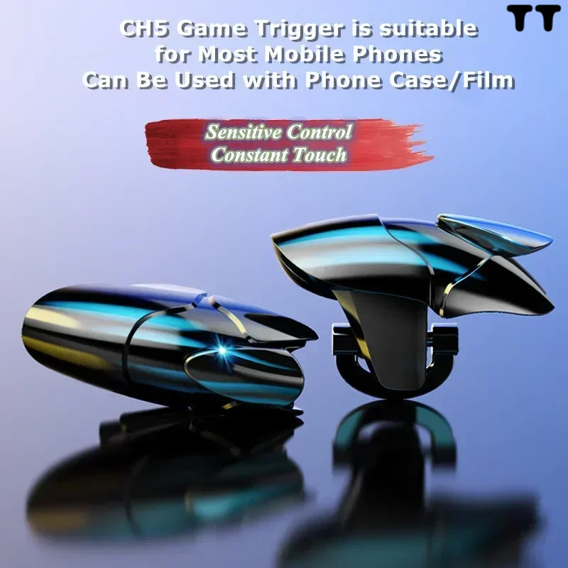[Hot]2Pcs ABS Black Shark Mobile Phone Game Trigger For PUBG Aim Shooting L1R1 Key Button Gamepad Jo