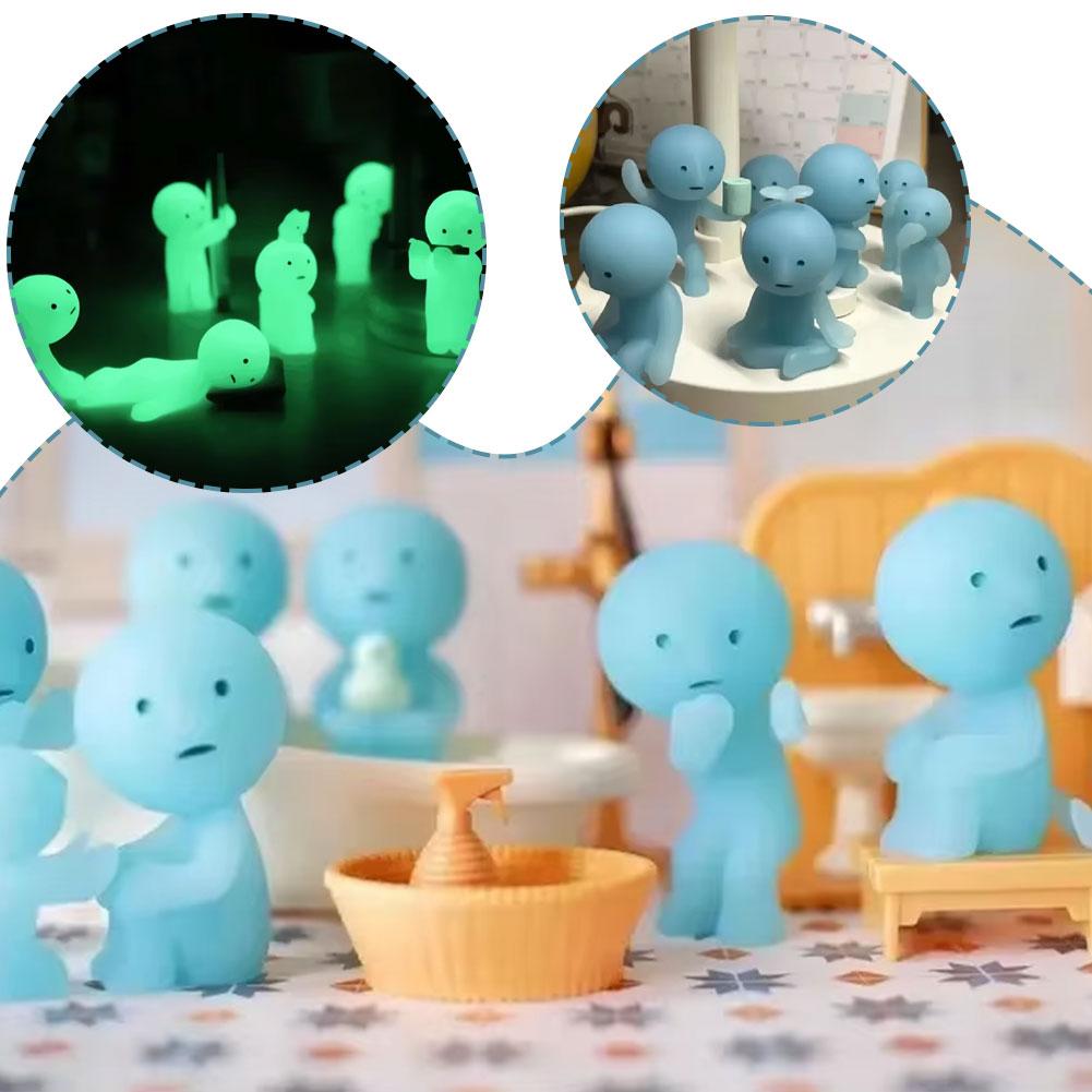 Smiski Hippers Figure Doll Blind Box Corner Guy Living Party Pendant Doll New Ornament Toys Mini Gif