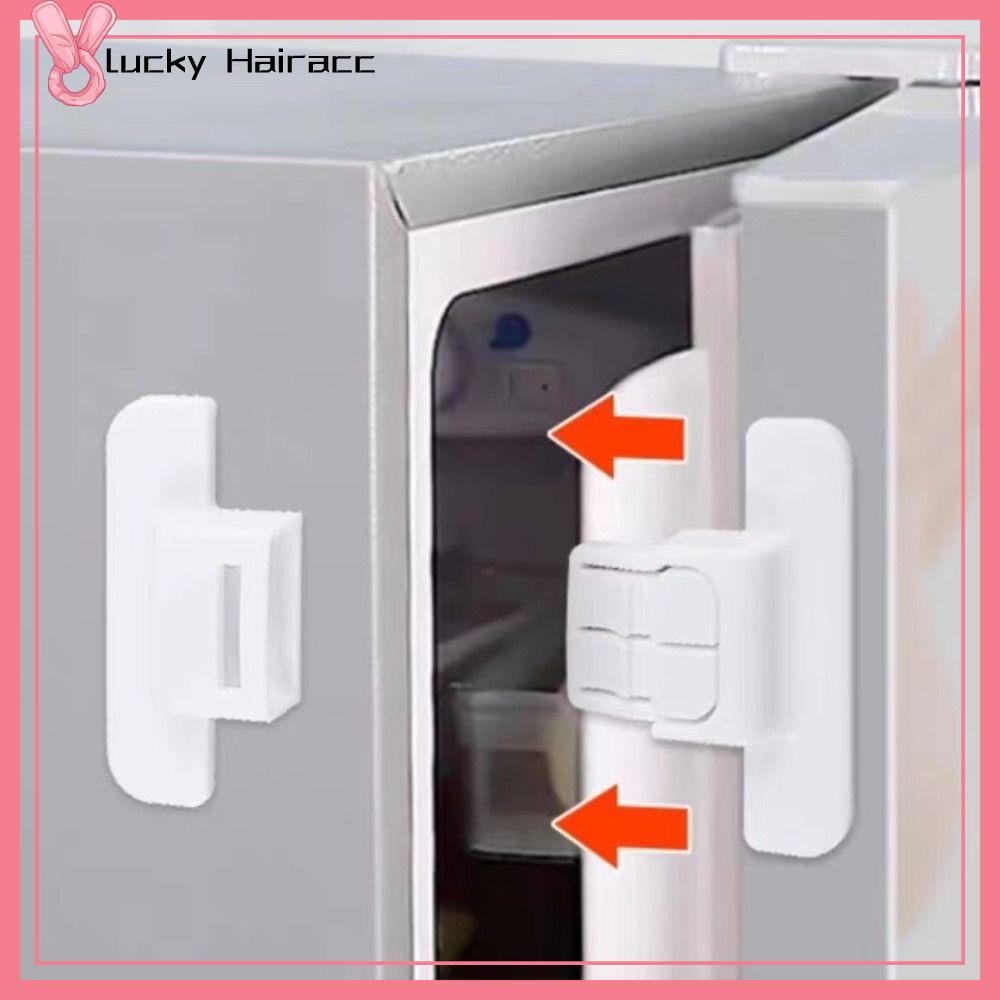 LUCKY HAIRACC Chống mở Khóa an toàn cho trẻ em Trắng ABS Khóa tủ lạnh Bền An toàn nhà ở