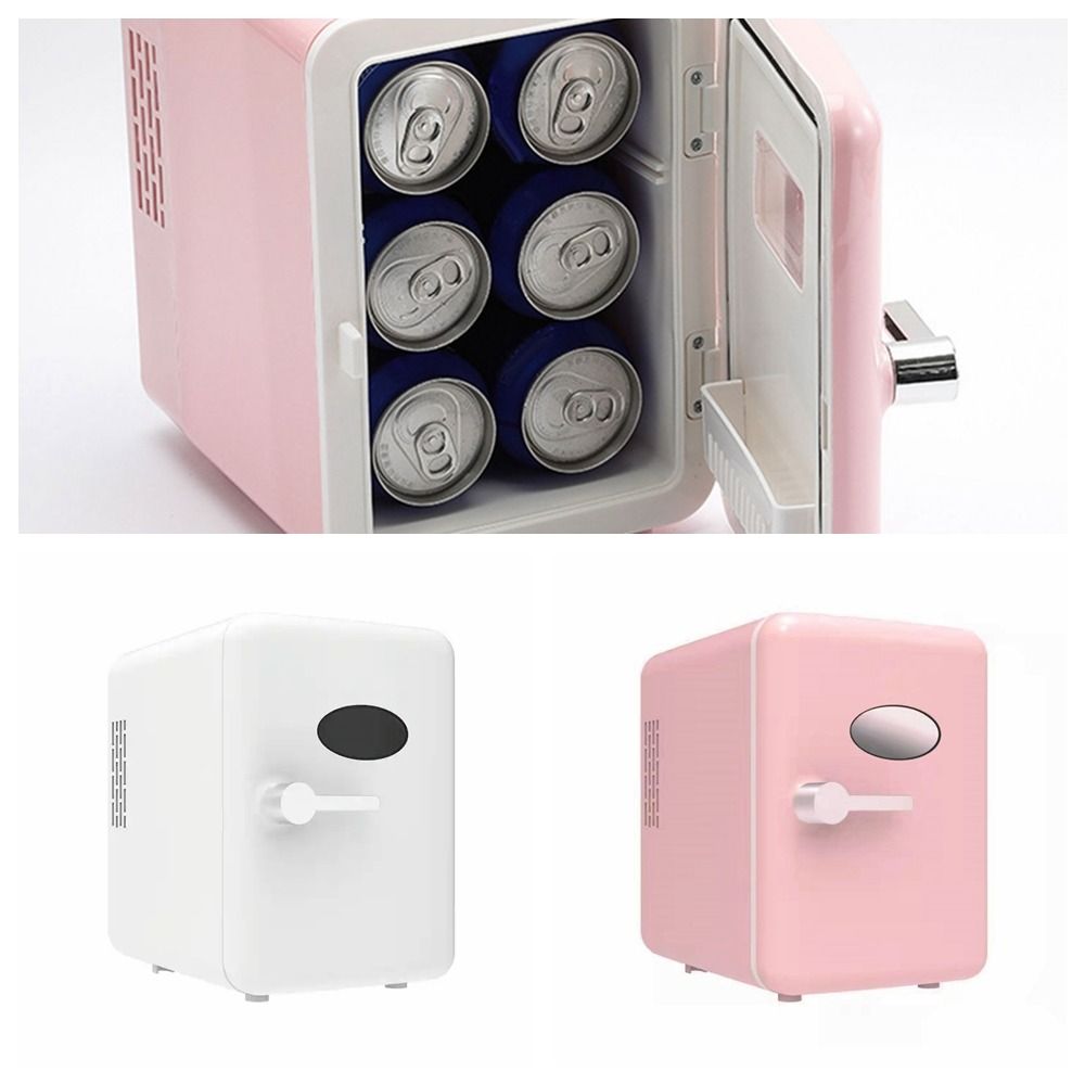 Jmuk Tủ lạnh mini làm lạnh ô tô 4l nóng và lạnh 4L 6 lon 4L tủ lạnh trang điểm Tủ lạnh ô tô Tủ đông xe hơi đa năng 4L 6lon Tủ lạnh mini tủ lạnh xe tải