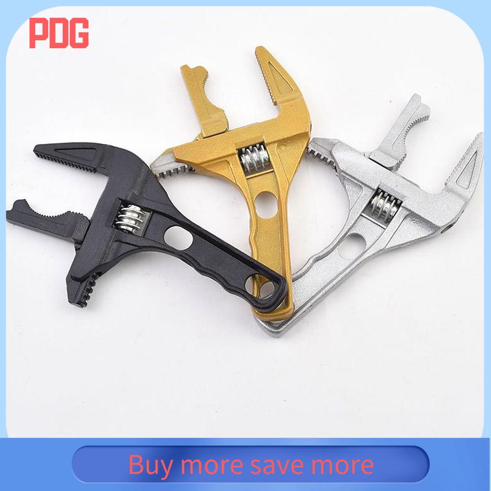 PDG Hợp  nhôm Cờ lê ống nước phòng tắm Tay cầm ngắn Cửa mở cực lớn Cờ lê điều chỉnh Di động Kẹp chắc chắn Cờ lê đa chức năng Phụ kiện chậu rửa
