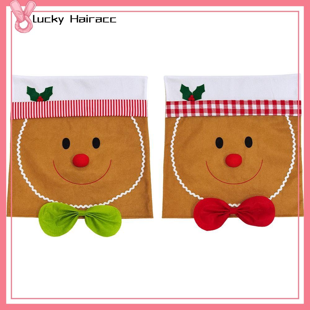 LUCKY HAIRACC Dễ thương Bọc ghế bánh gừng cho nam Đồ dùng cho bữa tiệc Sáng Tạo Bọc ghế giáng sinh  Biến hình ghế Bọc ghế ăn