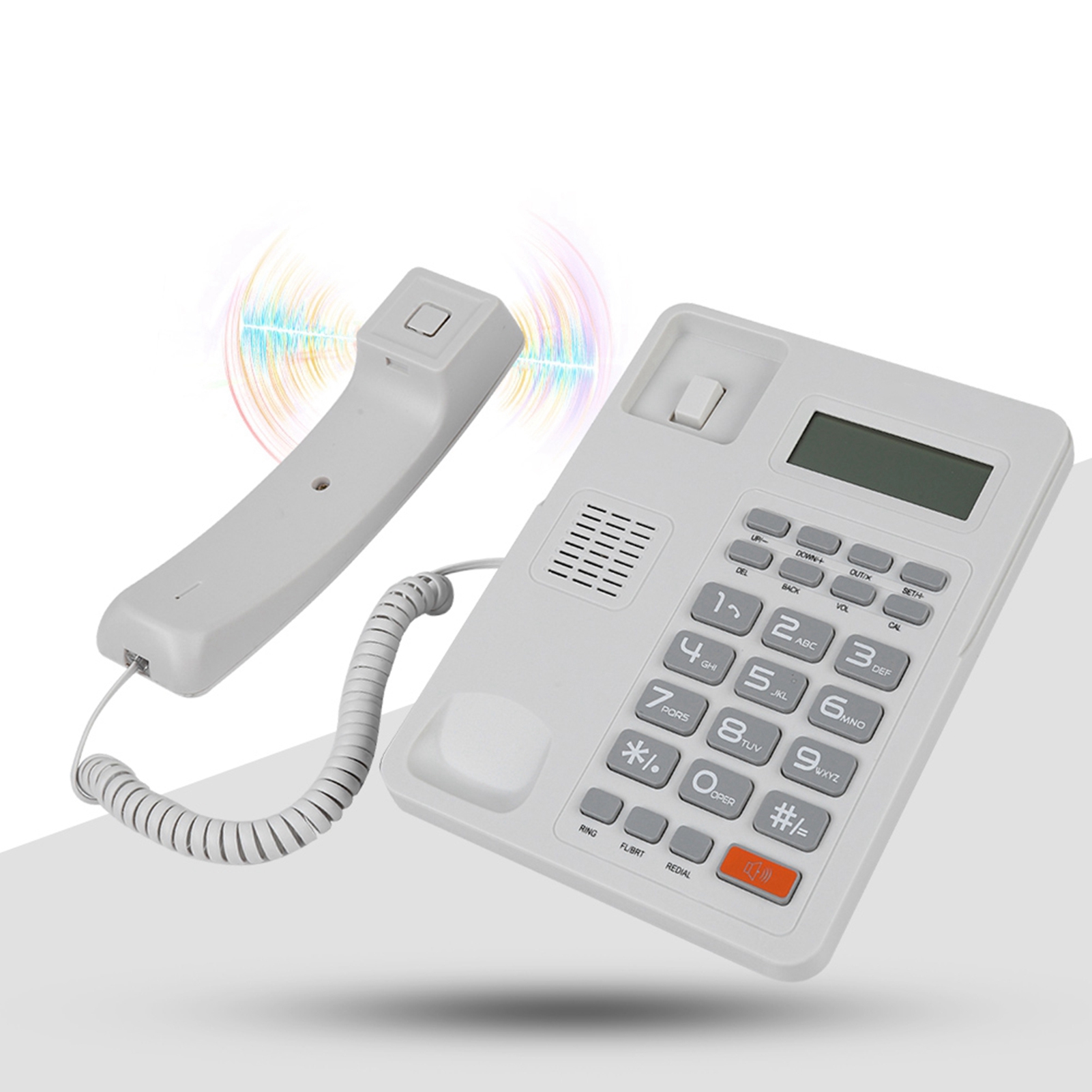 Corded Phone Desktop Telephone Home for Office Room Hotel ราคา 646 บาท*ส่งฟรี