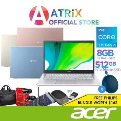 [10.10 StarBuy] Acer Aspire 5 A514-54 | 14" FHD IPS | Intel i5-1135G7 | 8GB DDR4 | 512GB SSD | Iris Xe Graphics | 2Y AcerWarranty | A514-54-517H (BLU) A514-54-5126 (PNK) A514-54-50N7 (GLD)