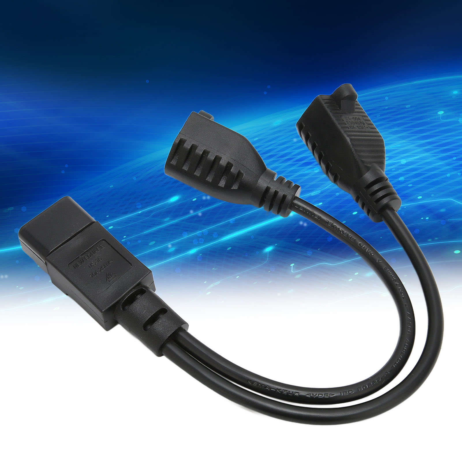 IEC Splitter Phích Cắm Điện dây y Splitter Phích Cắm Điện Dây PVC cho loa