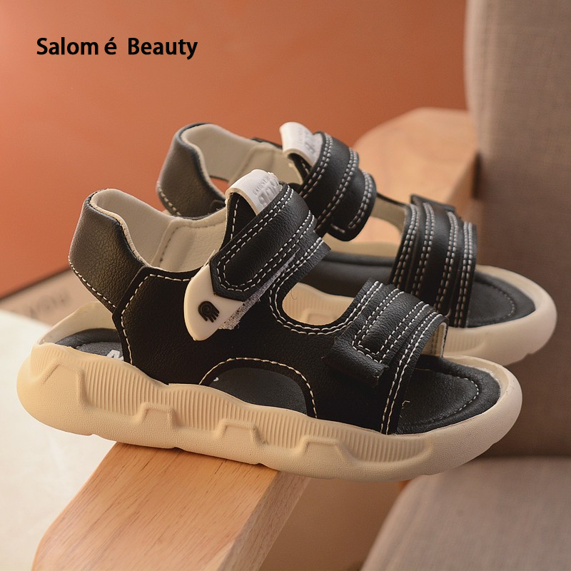 Nylon buckle children's slippers, sturdy sole, boys and girls' shoes, Korean beach shoes, lightweight children's slippers ราคา 179 บาท*ส่งฟรี