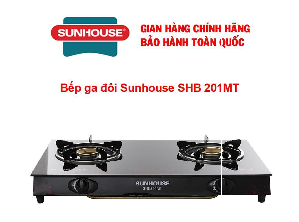 SALE - Bếp ga đôi Sunhouse SHB 201MT - Chính Hãng 100% hàng trưng bày đẹp mới 98-99% -Đầu đốt bằng đ
