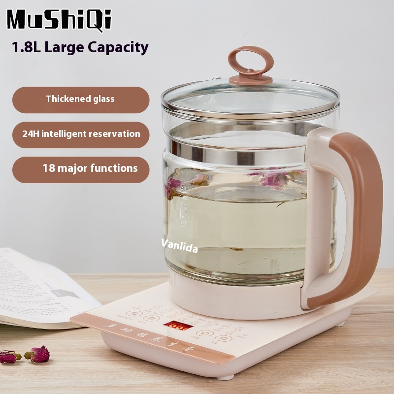 MuShiQi PESKOE Multifunctional Electric Kettle with Thickened Glass for Brewing Tea and Soup ราคา 648 บาท*ส่งฟรี