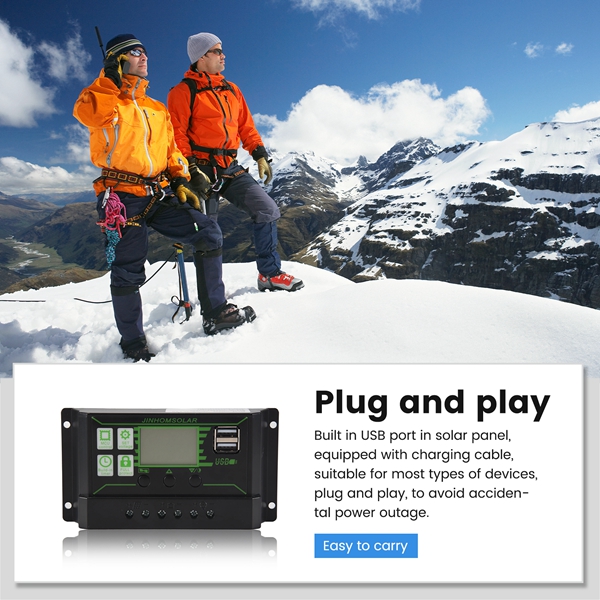 300W Solar Panel 12V 5V Dual USB Controller Waterproof Monocrystalin Solar Cells Battery Charger