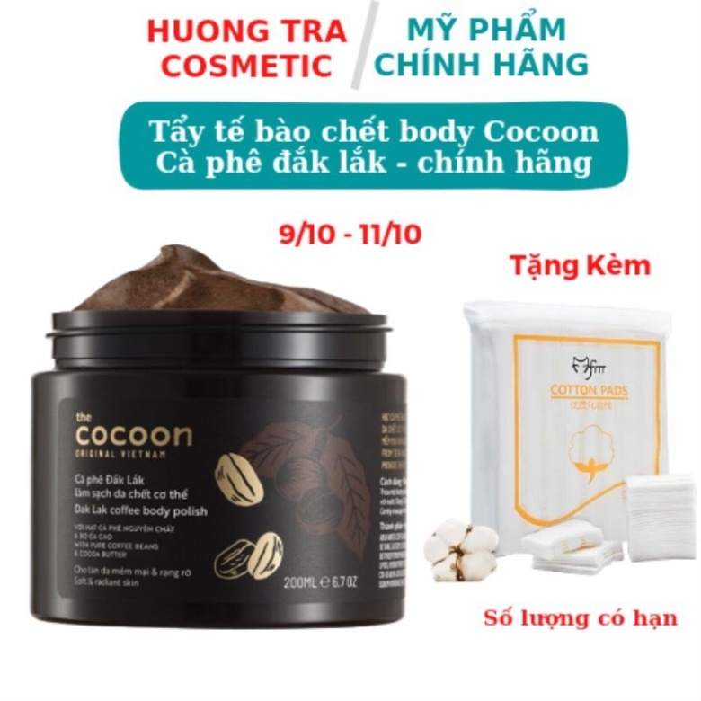 Chính hãng Tẩy Tế Bào Chết Toàn Thân Cocoon Cà Phê Đắk Lắk 200ml