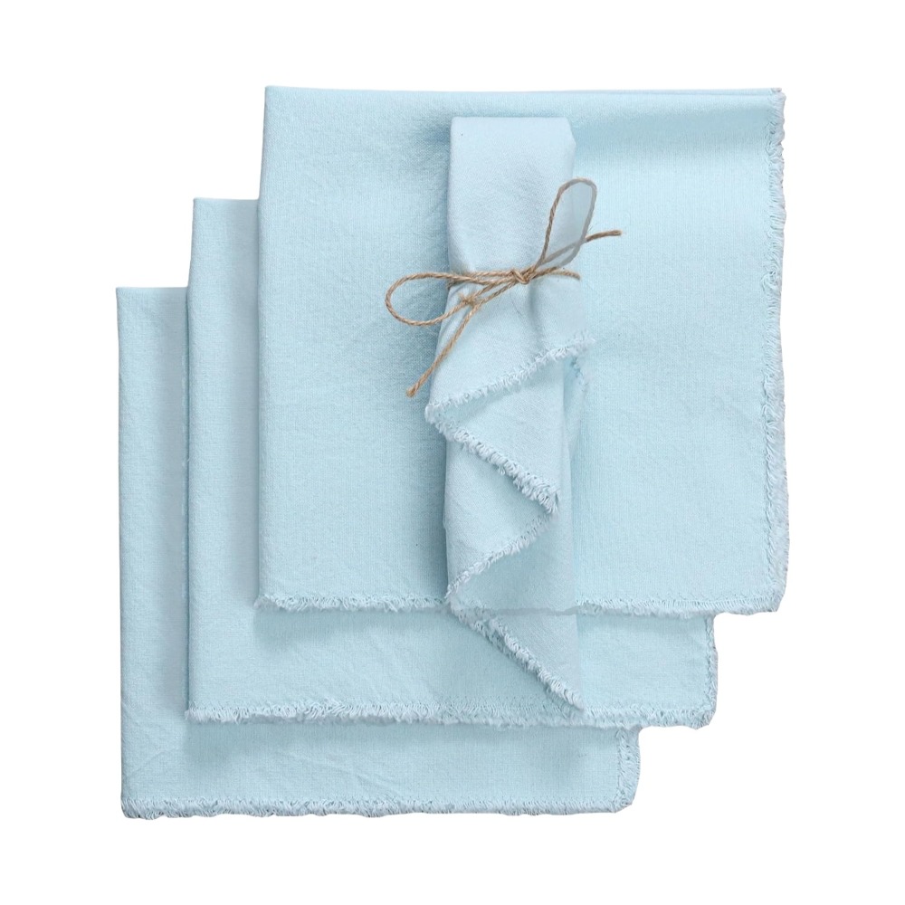 ECOCOKU 4PCS Mềm mại Khăn ăn vải lanh cotton Phong cách mộc mạc Thân thiện với môi trường Khăn ăn vải Tấm cách nhiệt Trang trí Trang trí bàn bằng vải lanh Trang trí đám cưới - 2