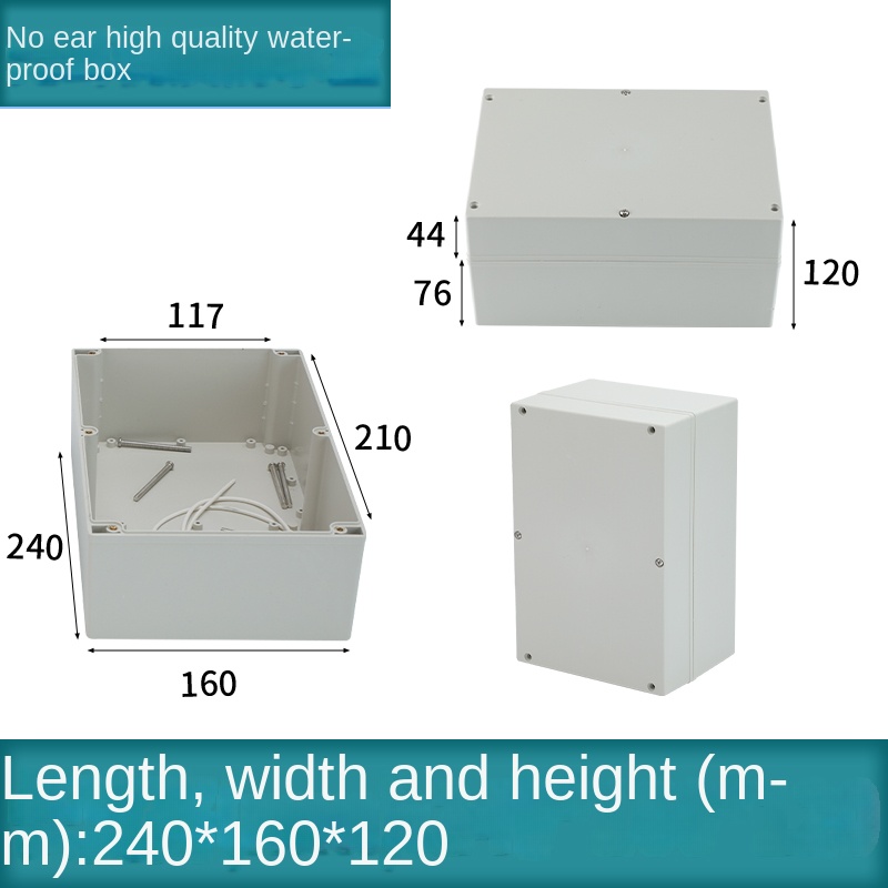 Vỏ Nhựa Chống Nước 240x160x120 mm | Kehua F-type Xám Công Nghiệp IP65 Hộp Tủ Điều Khiển Tự Động Hóa Công Nghiệp