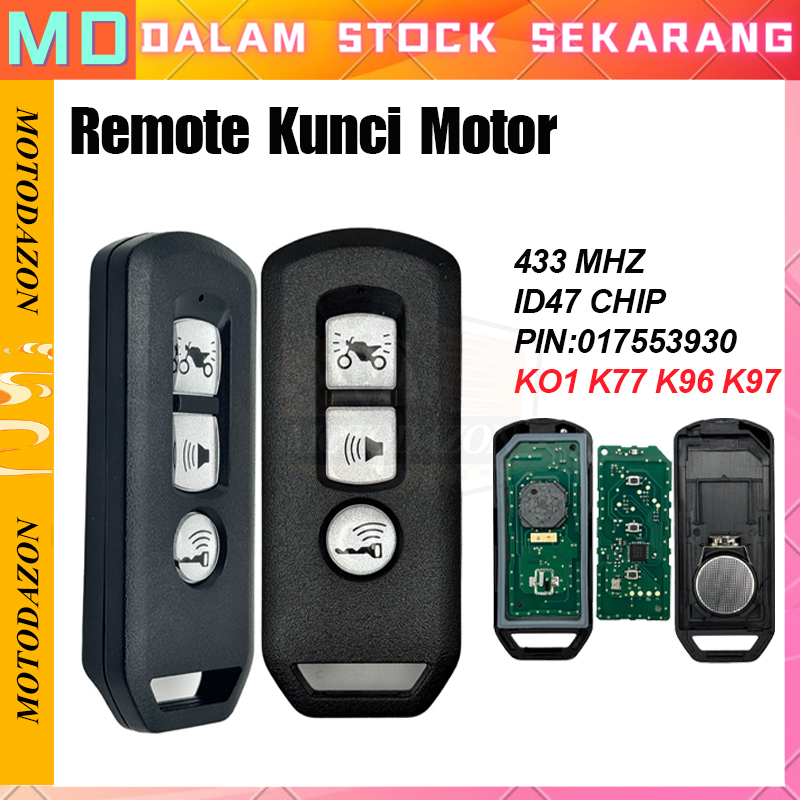 Free Honda lus 150 and ADV 150 K77/K97 motorcycle remote socket keyless motorcycle remote key socket Harga 142,390 rupiah*Gratis Ongkir