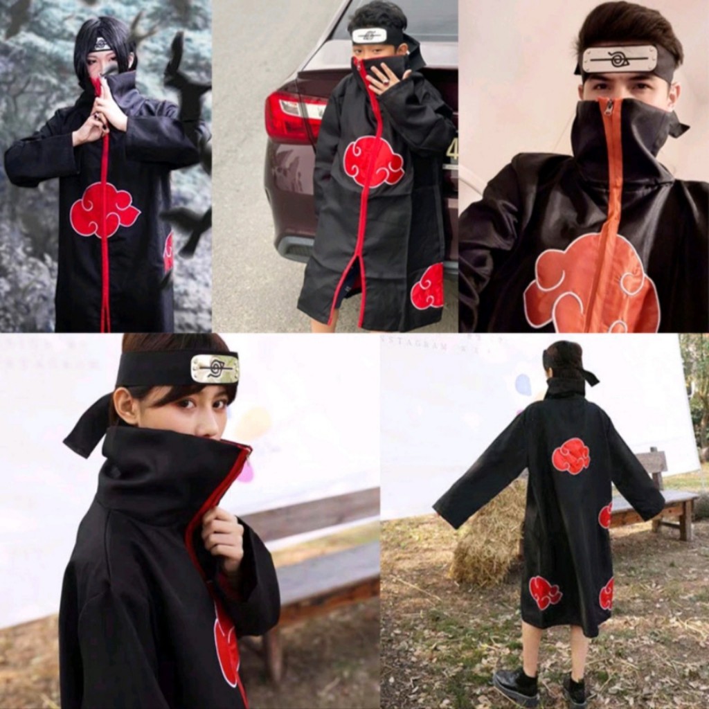   Có sẵn  Áo Choàng Hóa Trang anime Akatsuki itachi trong Naruto Chất Lượng Cao 