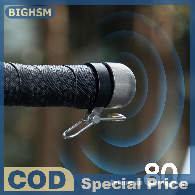 BIGHSM 1PC nhôm hợp kim xe đạp Chuông tay lái cắm loại 80dB siêu lớn an toàn báo động sắc nét chuông còi phụ kiện đi xe đạp