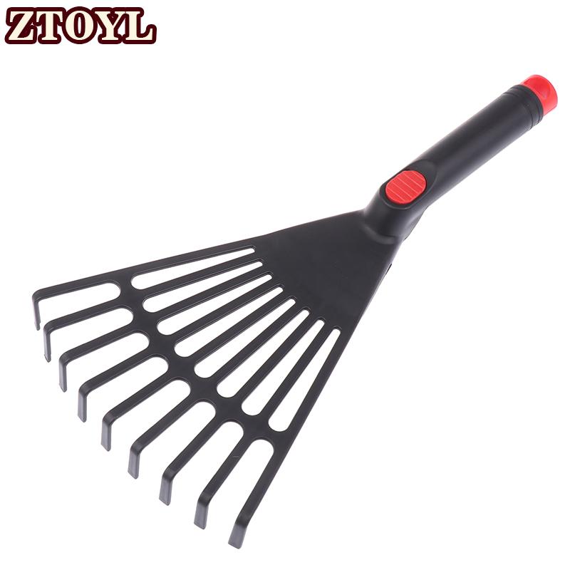 ZTOYL คราดใบไม้ในสวน1ชิ้นคราดพลาสติกคราดทำสวนเครื่องตัดหญ้าเครื่องมือมือพร้อมที่จับเครื่องมือสำหรับการบำรุงรักษาสวนดูแลพืช ราคา 50 บาท*ส่งฟรี